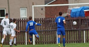 Pete Bell opens the scoring v Selkirk