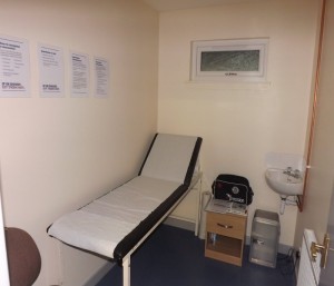 First aid room in extended pavilion